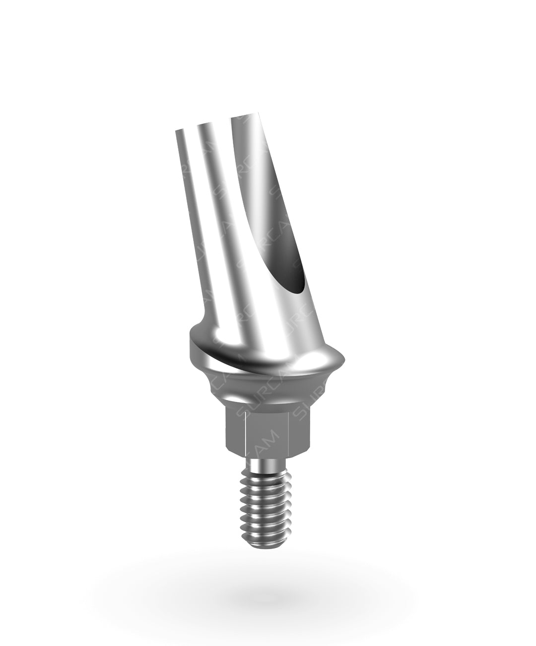 Grade 5 titanium angled concave abutment shaping soft tissue