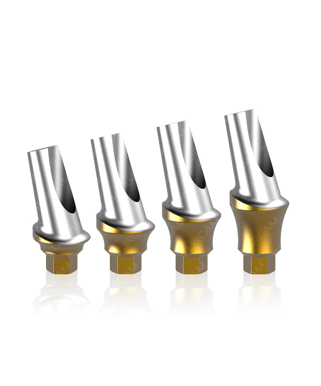 Angular aesthetic concave abutment with Prime Coating for Internal Hex 2.42