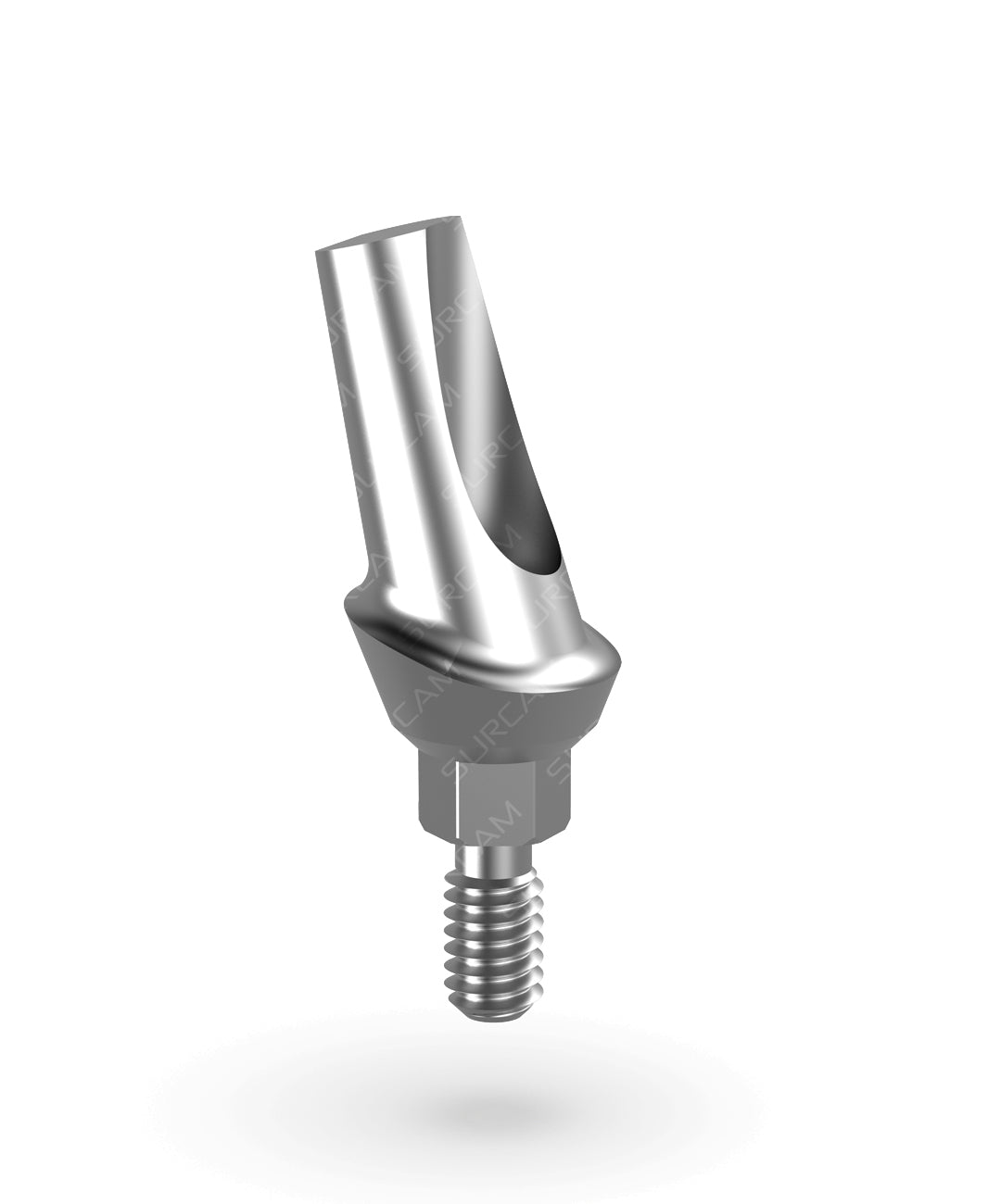 Grade 5 titanium angled abutment aligning path for screw-retained crown