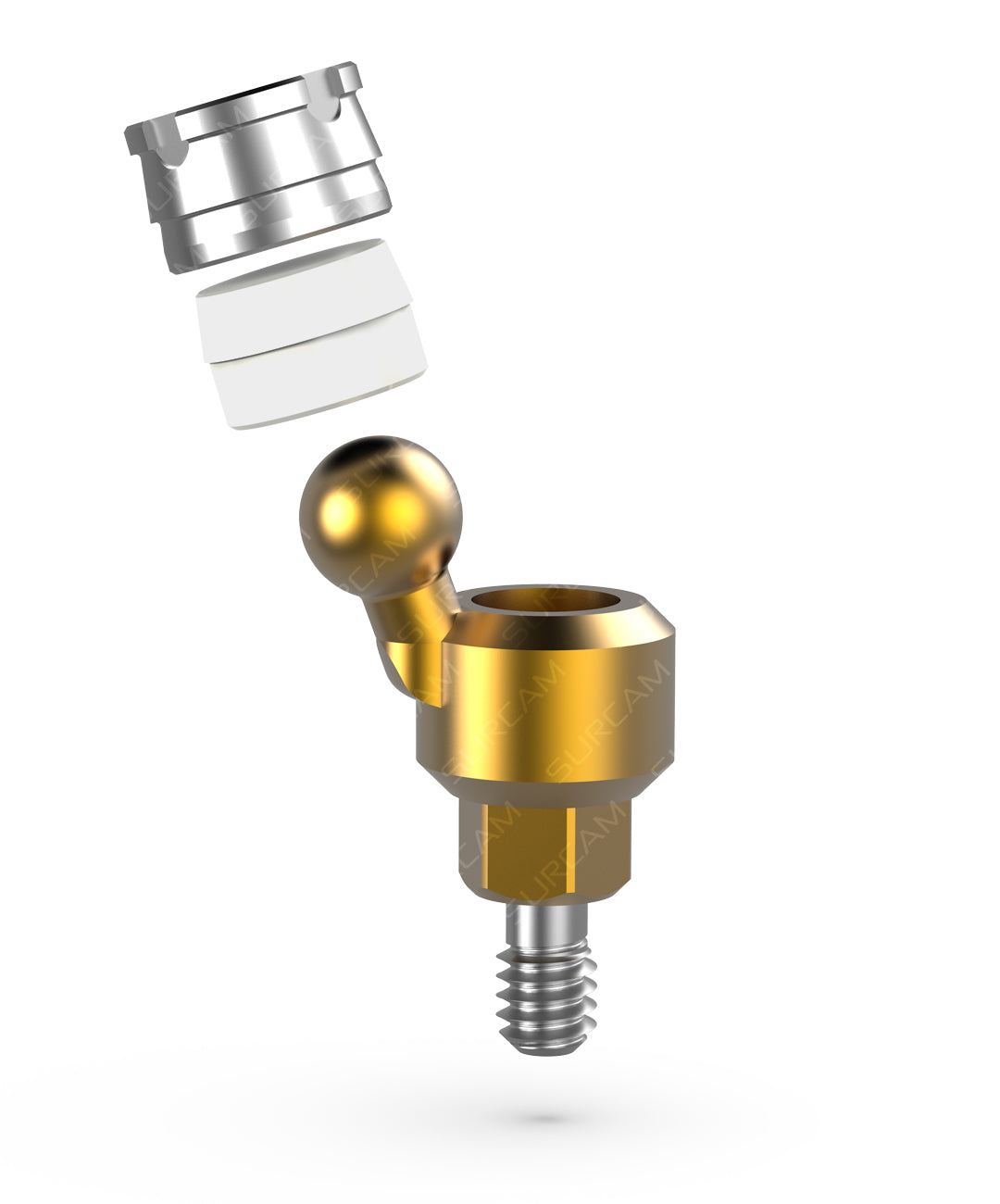 Ball Attachment Set with Metal Housing and Silicone Insert