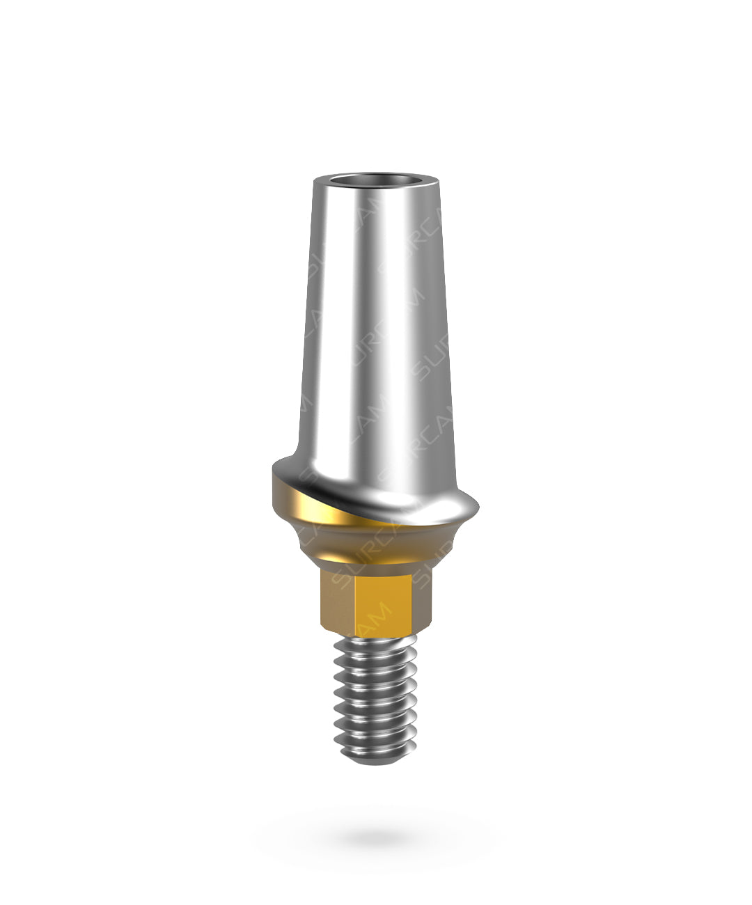 Straight concave abutment with Prime-coated collar for Internal Hex 2.42