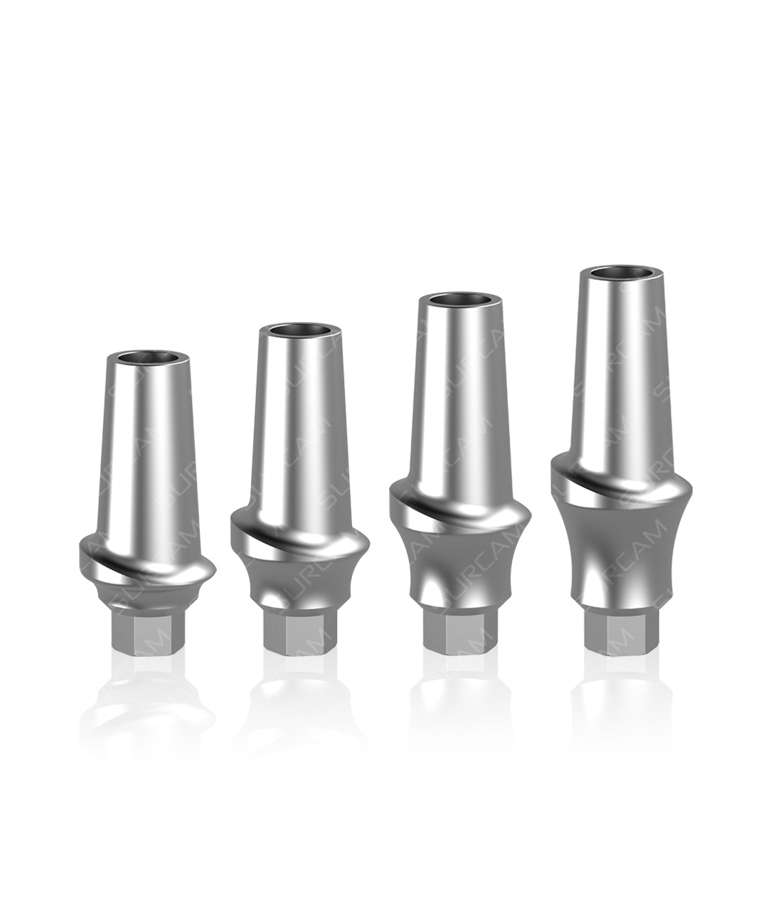 Slim concave transmucosal abutment GH 1–4 mm for esthetic emergence