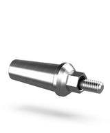 Straight transmucosal abutment for esthetic, cleansable emergence