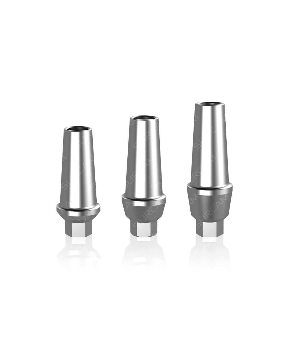 Grade 5 titanium straight abutment GH 1/2/3 mm for cement-retained crown