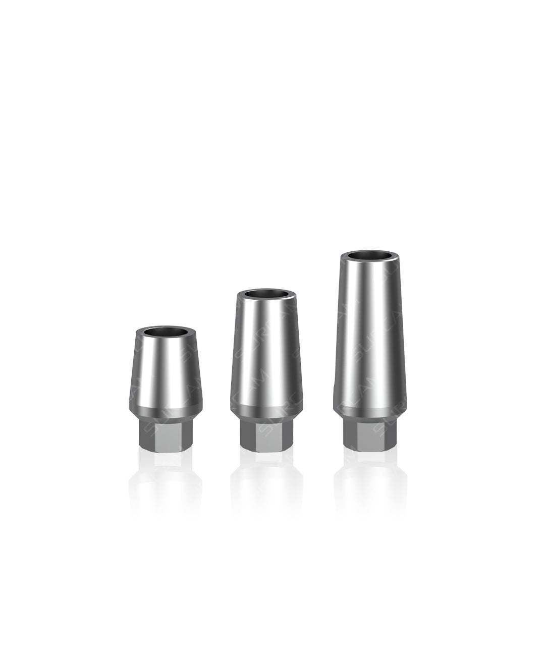 Ultra slim straight abutment for Internal Hex 2.42 with abutment screw