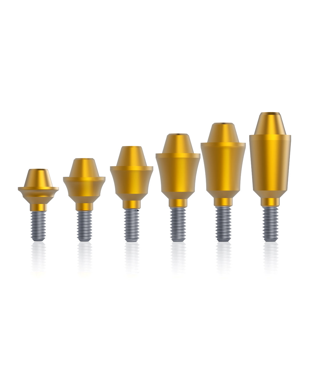 straight multi unit abutment prime coating gh 1 to 6 mm