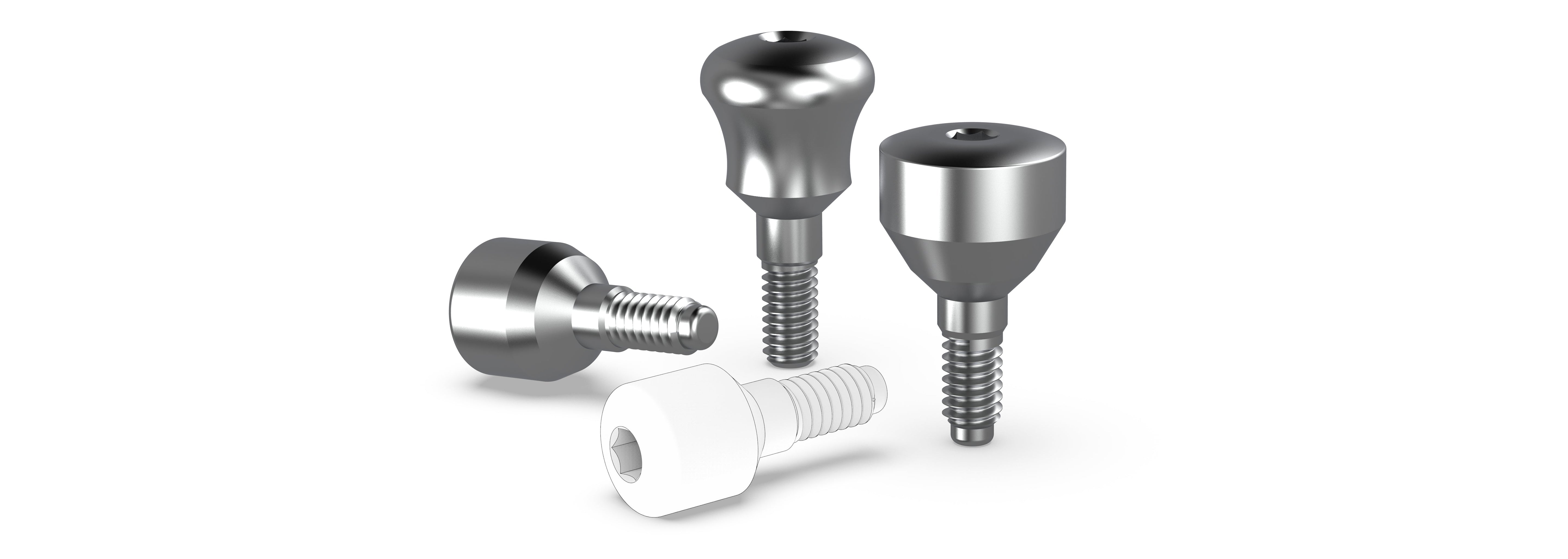 nternal Hex dental implant healing caps for soft-tissue shaping and emergence profile control