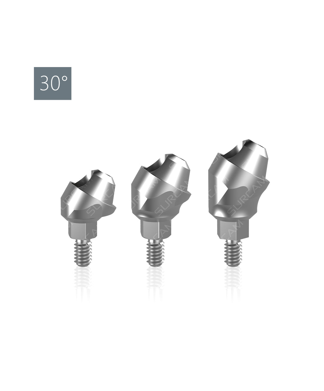Surcam Dental Angular MU Abutment with Screw 30°