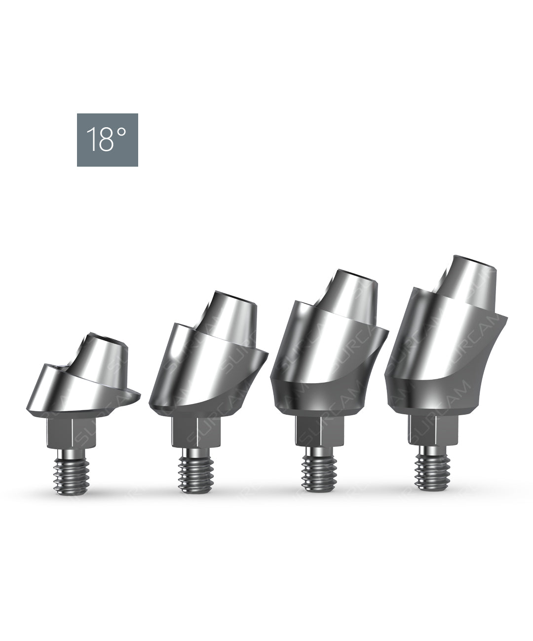 Wide Platform Angular Multi Unit Abutment 18 Degree