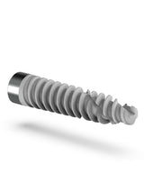 pterygoid implant with smooth collar and cover screw